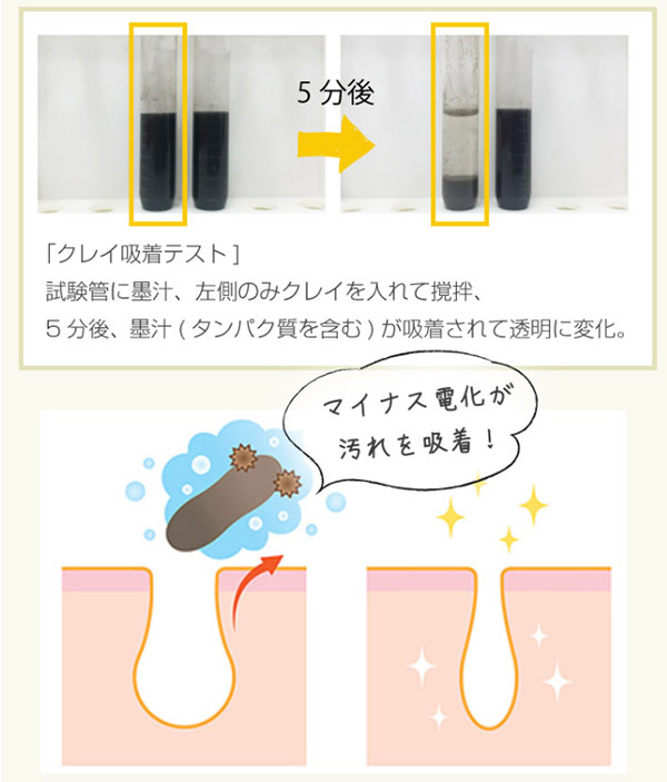 クレイ吸着テスト