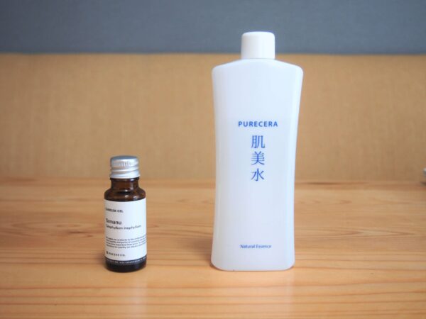 化粧水で保湿する