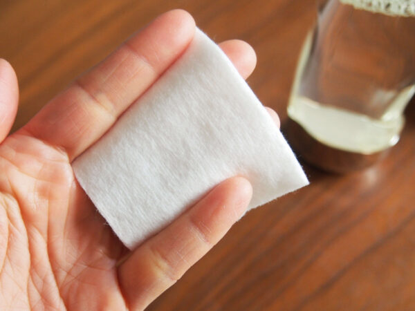 コットンでの塗布