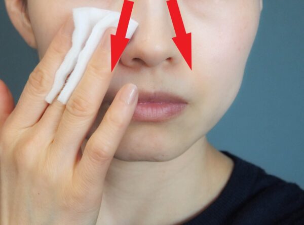 鼻周りも塗布