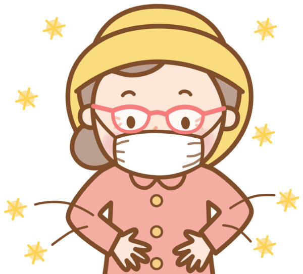 【外出時】マスク・服装・保護具(帽子、メガネ)の選び方