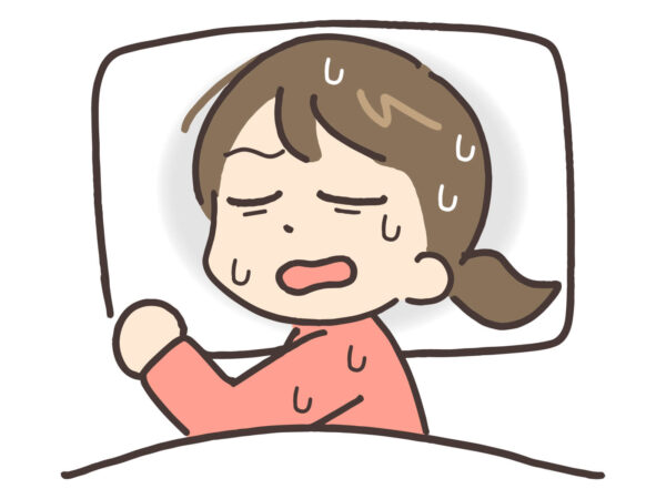 自律神経の乱れによる夜間の覚醒(ホットフラッシュ・動悸)