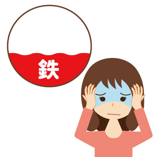 鉄欠乏性貧血:めまいや息切れ、顔色が悪くないか