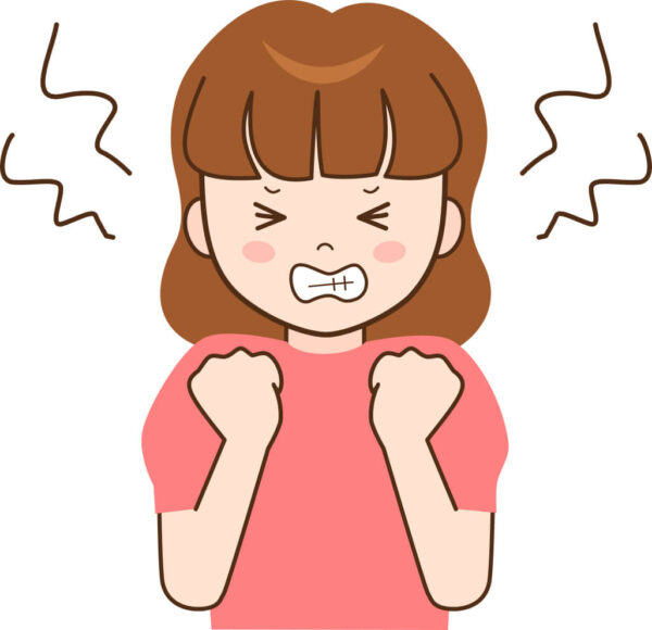 心の変化：イライラ、不安、気分の落ち込み